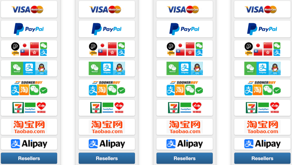 payment methods